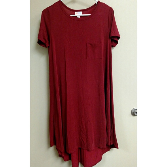 LuLaRoe Dresses & Skirts - Burgundy LuLaRoe Carly Dress